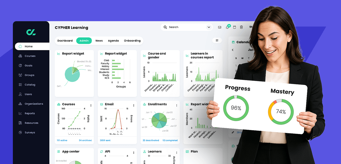 What’s a good LMS with tools to track employee training and progress?